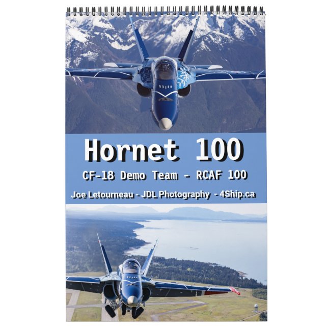 Calendário Hornet 100 - RCAF CF-18 Demo Team (Capa)