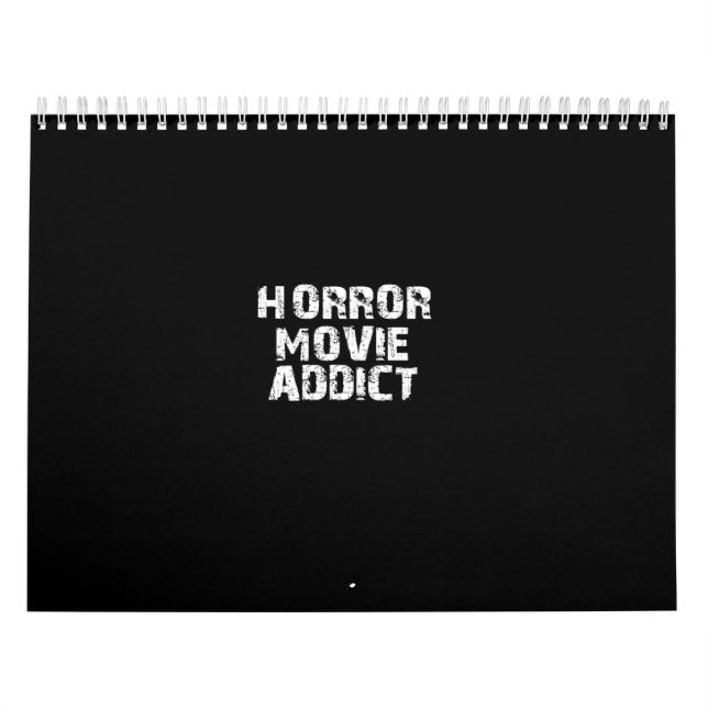 Calendário horror movie addict (Capa)