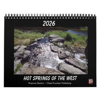 Calendário HOT SPRINGS OF THE WEST Calendar