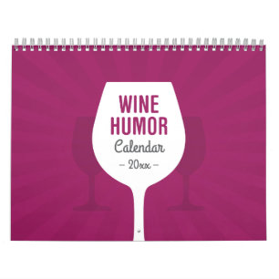 Calendário Humor de vinho
