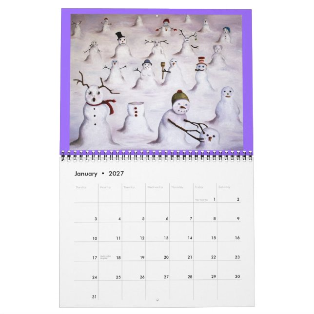 Calendário Humor estranho 2012 (Jan 2027)