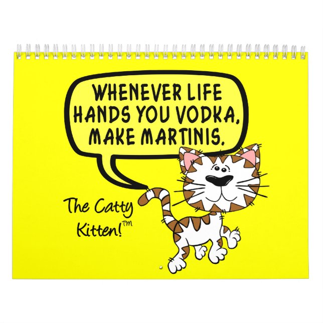 Calendário Humor Sarcástico de Kitten 2023 (Capa)