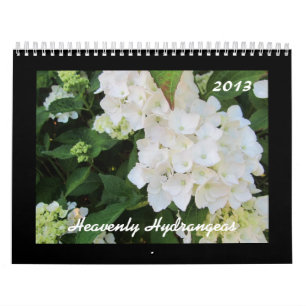 Calendário Hydrangeas celestiais 2013