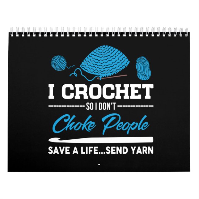 Calendário I Crochet Choke Pessoas Salvem Uma Vida Enviar Yar (Capa)