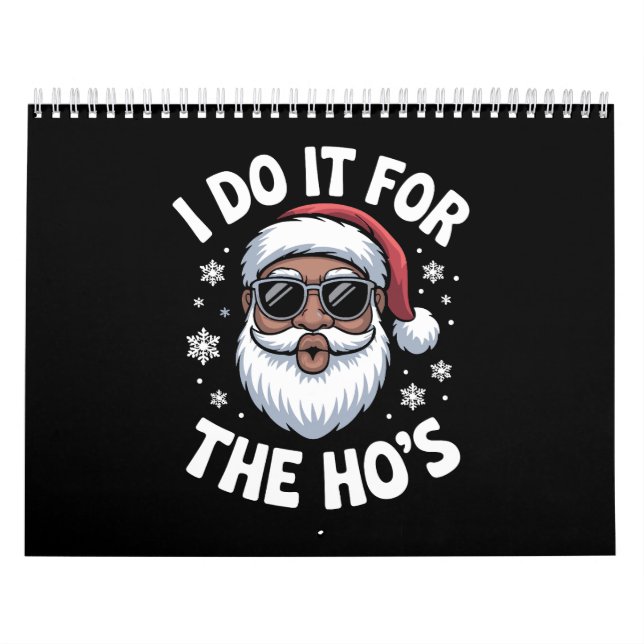 Calendário I Do It For The Hos Christmas African American  (Capa)