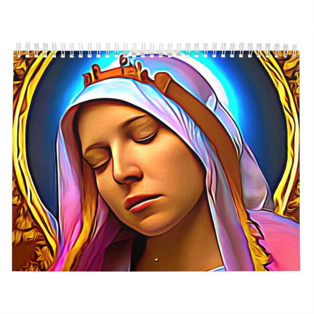 Calendário IA Art da Virgem Abençoada Maria (Capa)