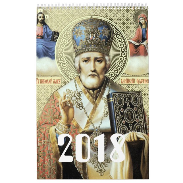 Calendário Ícones russos (Capa)