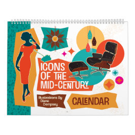 Calendário Icons Of The Mid-Century