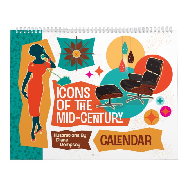 Calendário Icons Of The Mid-Century (Capa)