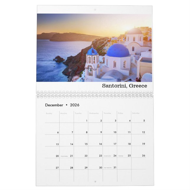 Calendário ideal dos destinos (Dez 2026)