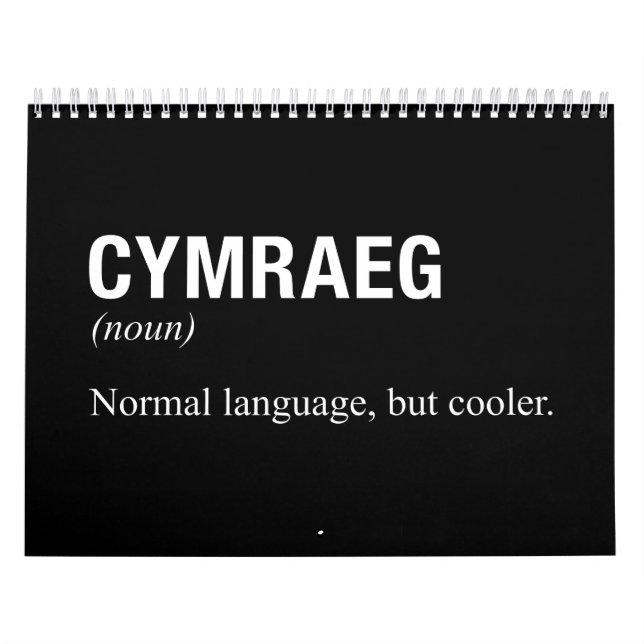 Calendário Idioma WELSH (Capa)