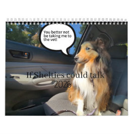 Calendário If Shelties could talk