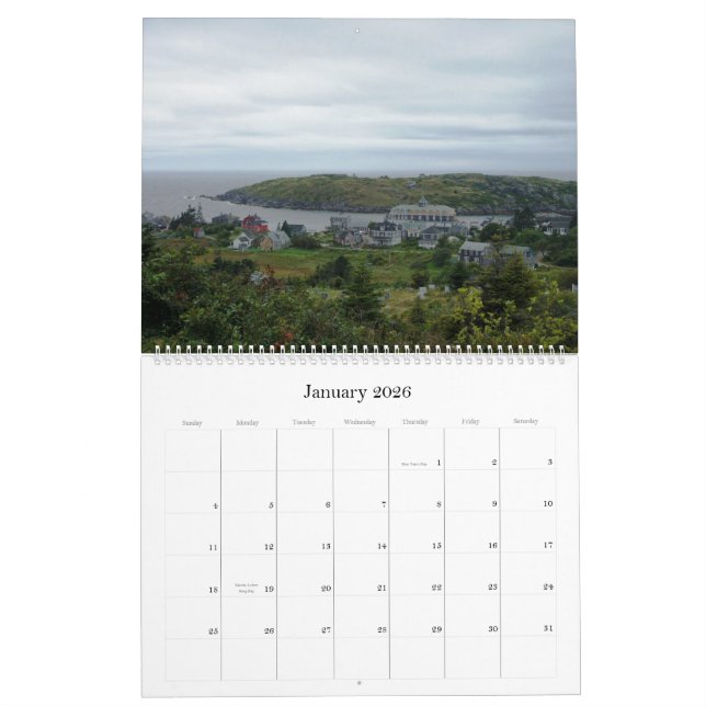 Calendário Ilha de Monhegan, ME2011Photography por… (Jan 2026)
