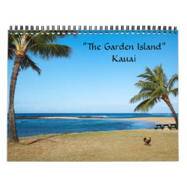 Calendário Ilha Garden, Kauai