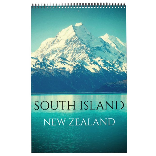 Calendário Ilha Sul da Nova Zelândia (Capa)