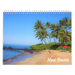 Calendário Ilha Tropical Paradise Maui Havaí