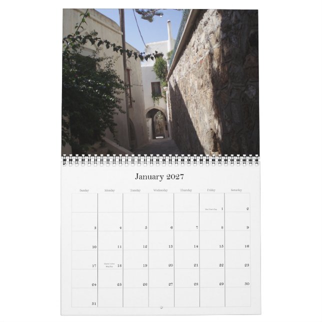 Calendário Ilhas gregas 2011 (Jan 2027)