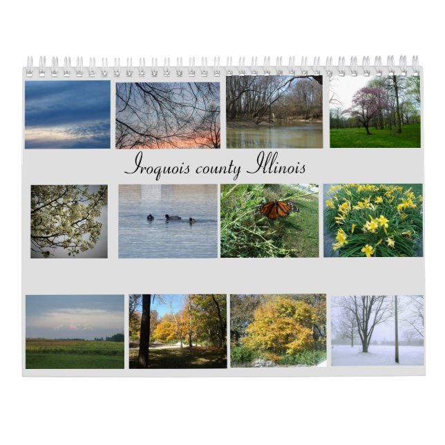 Calendário Illinois rural (Verso)