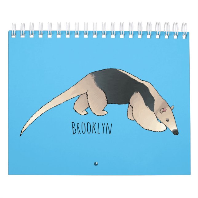 Calendário Ilustração de desenho animado animal (Capa)