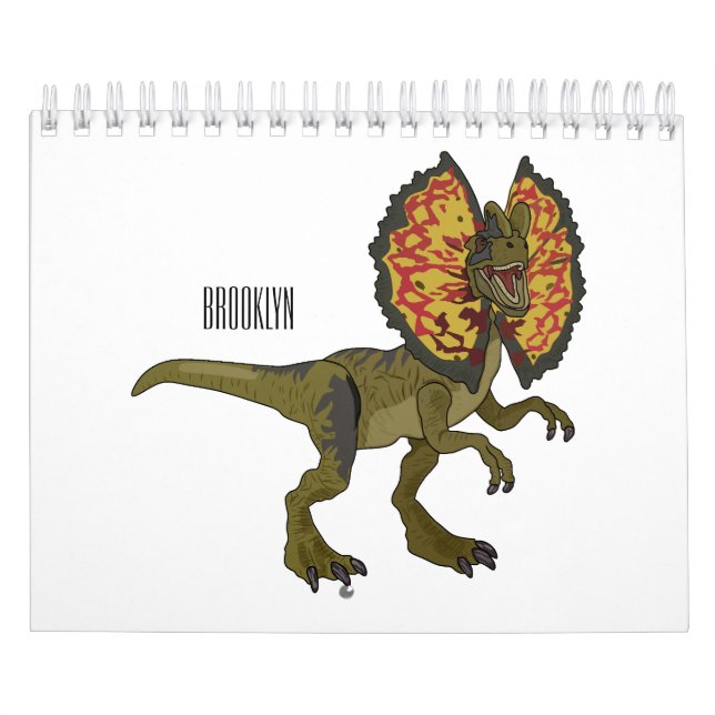 Calendário Ilustração de desenho animado animal (Capa)