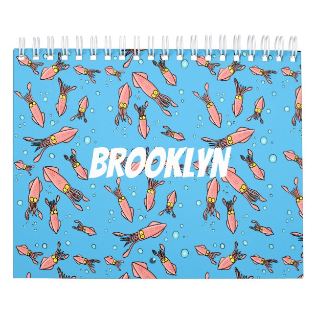 Calendário Ilustração de desenho animado animal (Capa)