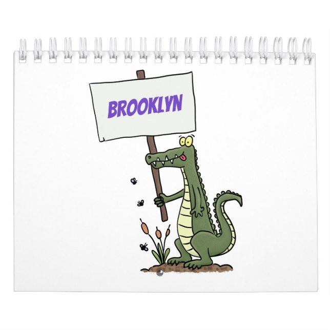 Calendário Ilustração de desenho animado animal (Capa)