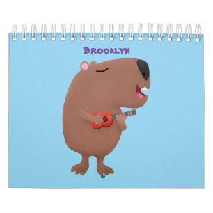 Calendário Ilustração de desenho animado animal