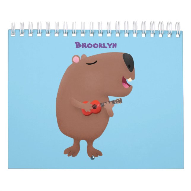 Calendário Ilustração de desenho animado animal (Capa)