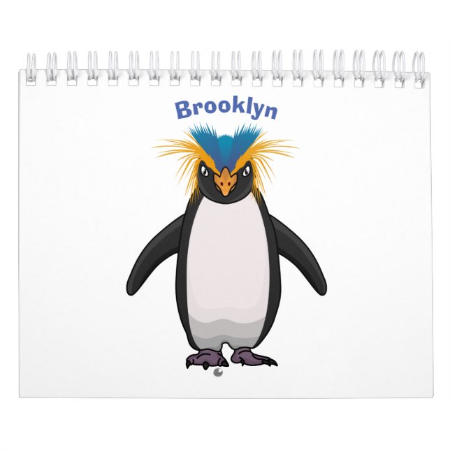 Calendário Ilustração de desenho animado animal (Capa)