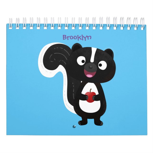 Calendário Ilustração de desenho animado animal (Capa)