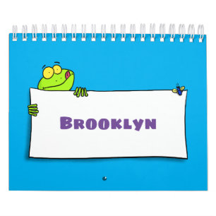 Calendário Ilustração de desenho animado animal