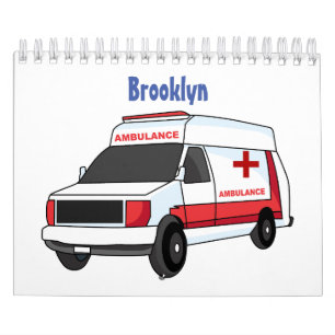 Calendário Ilustração de desenho animado de transporte