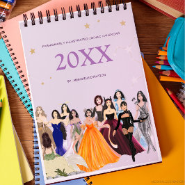 Calendário Ilustração de moda, sinais de zodíaco, zodíaco