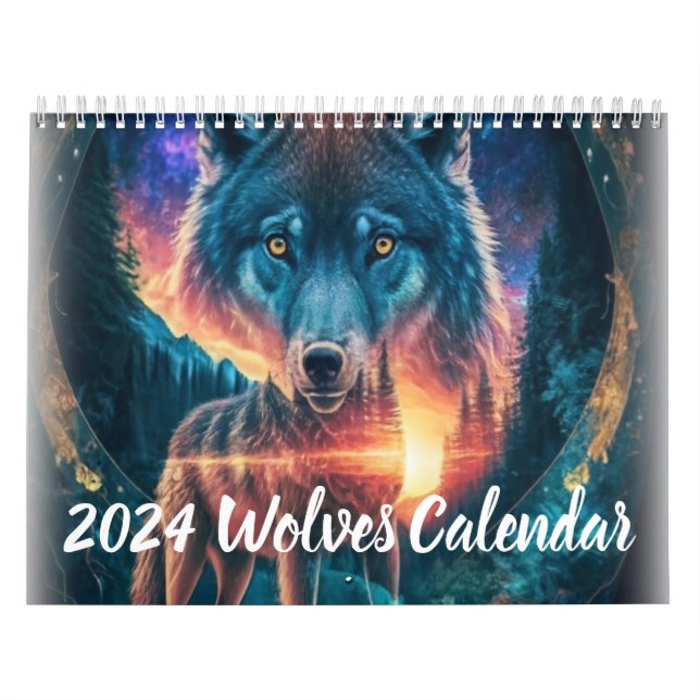 Calendário Ilustração do Lobo 2024 Art Calender (Capa)