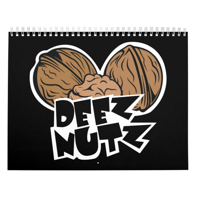 Calendário Ilustração engraçada de Deez Nutz (Capa)