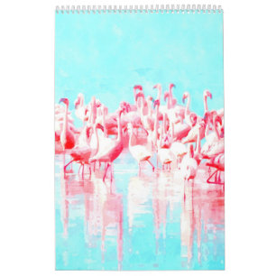 Calendário Ilustração tropical