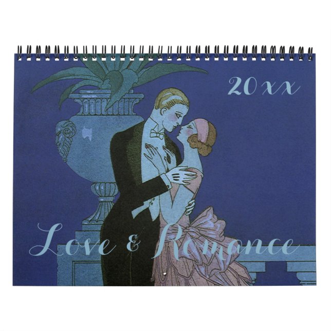 Calendário Ilustração Vintage Amor e Romance (Capa)