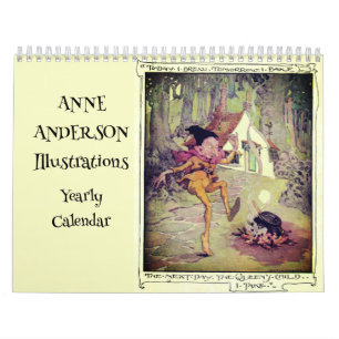 Calendário Ilustrações de Contato Vitoriano de Anne Anderson
