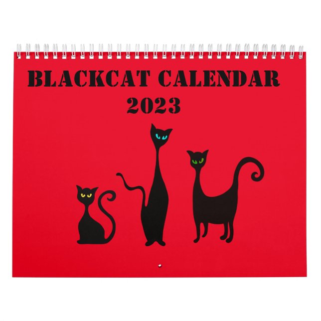 Calendário Ilustrado Cute com Gatos (Capa)