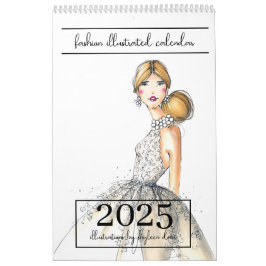 Calendário Ilustrado da Moda Chic 2025