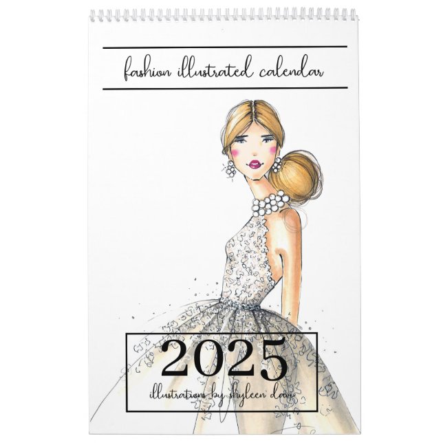 Calendário Ilustrado da Moda Chic 2025 (Capa)