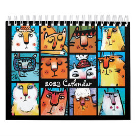 Calendário Ilustrado de Cat 2023