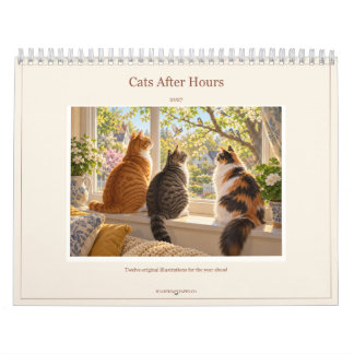 Calendário Ilustrado de Gatos Depois do Horário 20