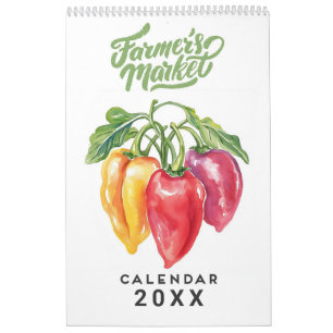 Calendário Ilustrado de Produtos Hortícolas Fresco