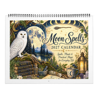 Calendário Ilustrado Feitiços da Lua 2027 Personal