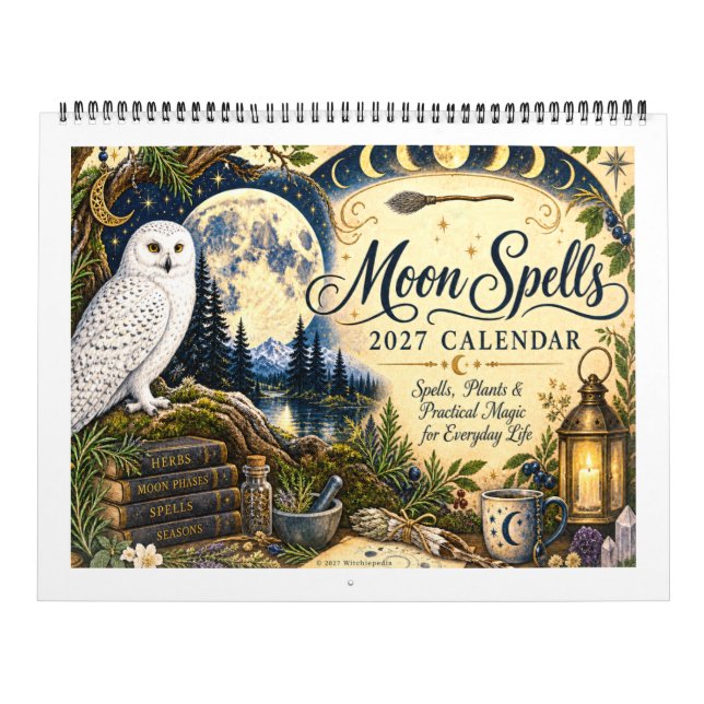 Calendário Ilustrado Feitiços da Lua 2027 Personal (Capa)