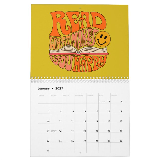 Calendário Ilustrado Literário (Jan 2027)