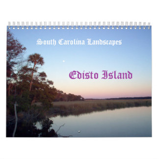 Calendário IM000977, paisagens da ilha de Edisto, South