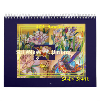 Calendário Imagens de Vidro de Arte de Vidro Contido (2011)