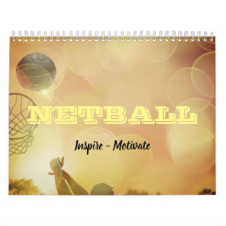 Calendário Imagens e Citações Inspiradoras de Netball